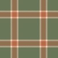 Plaid seamless pattern in green. Check fabric texture. textile print. vector