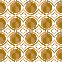Seamless pattern with brown circles on white background.illustration. vector