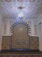 Moroccan Zellige is not just a decorative element, it is a stunning example of traditional tilework with intricate geometric patterns and intricate motifs that reflect Morocco's rich artistic heritage photo