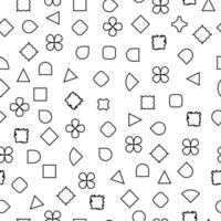 Minimalist Geometric Seamless Pattern Design vector