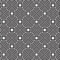Geometric Black and White Optical Pattern vector