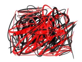 Abstract background painting, modern art, chaotic strokes isolated on white vector
