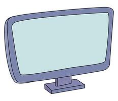 Monitor isolated on a white background vector