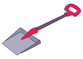 Shovel isolated on a white background vector