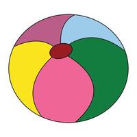 Ball for playing cartoon vecto vector