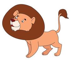 Lion isolated on a white background vector