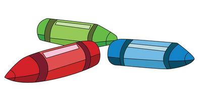 Crayon isolated on a white background vector
