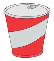A soda can isolated on a white background vector
