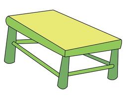 Table isolated on a white background vector