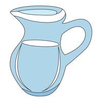 Jug isolated on a white background vector