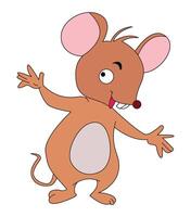 Rat isolated on a white background vector
