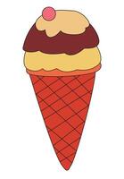 Ice-cream isolated on a white background vector