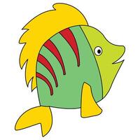 A fish isolated on a white background vector