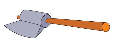 Axe for tree cutting cartoon vecto vector