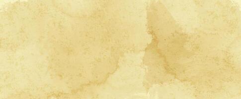 Watercolor parchment yellow background abstract grunge texture vector