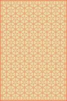 beautiful hexagon pattern with unique floral ornaments vector