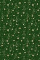 unique christmas tree pattern with multiple stars and snowflake ornaments with monochomre style vector