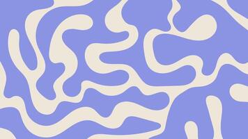 Wavy abstract background. Curve lines pattern. Trendy psychedelic retro style backdrop. Waves, swirl and twirl. Twisted distorted texture. Y2k aesthetic design vector