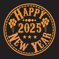 New year Lebel Design vector