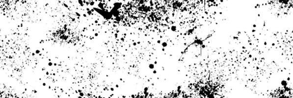 Spray paint splatters seamless pattern. Black ink drips, brush drops and blots. Graffiti inky splashes, inkblot spots with speckle effect. Paintbrush splotch, liquid blobs, dirty splash stains vector