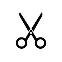 scissors icon illustration on white background vector