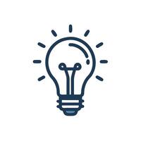 light bulb icon, line design, light bulb concept, light bulb concept, light bulb concept, vector