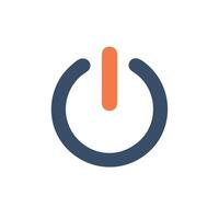 a power button icon on a white background vector