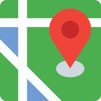 Address icon image. Suitable for mobile apps, web apps and print media. vector