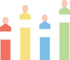 Bar Chart icon image. Suitable for mobile apps, web apps and print media. vector