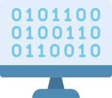 Binary Code icon image. Suitable for mobile apps, web apps and print media. vector