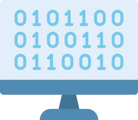 Binary Code icon image. Suitable for mobile apps, web apps and print media.