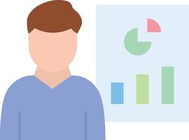 Business Analyst icon image. Suitable for mobile apps, web apps and print media. vector