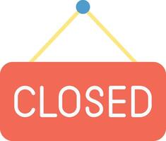 Closed Sign icon image. Suitable for mobile apps, web apps and print media. vector
