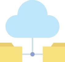 Cloud Storage icon image. Suitable for mobile apps, web apps and print media. vector