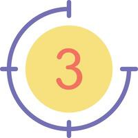 Countdown icon image. Suitable for mobile apps, web apps and print media. vector