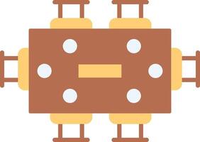 Dining Table icon image. Suitable for mobile apps, web apps and print media. vector