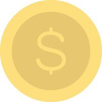 Dollar Coin icon image. Suitable for mobile apps, web apps and print media. vector