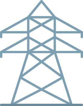 Electric Tower icon image. Suitable for mobile apps, web apps and print media. vector