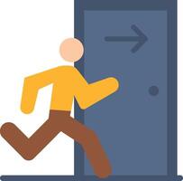 Exit icon image. Suitable for mobile apps, web apps and print media. vector