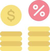 Finance Interest icon image. Suitable for mobile apps, web apps and print media. vector