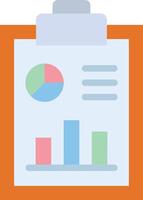 Financial Report icon image. Suitable for mobile apps, web apps and print media. vector