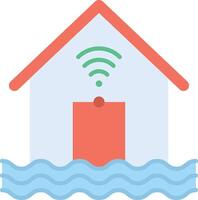 Flood Sensor icon image. Suitable for mobile apps, web apps and print media. vector