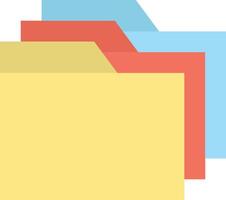 Folders icon image. Suitable for mobile apps, web apps and print media. vector