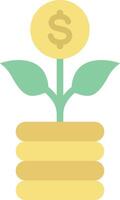 Growth Investing icon image. Suitable for mobile apps, web apps and print media. vector