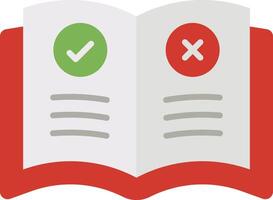 Guide Book icon image. Suitable for mobile apps, web apps and print media. vector