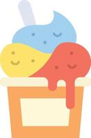Ice Cream icon image. Suitable for mobile apps, web apps and print media. vector