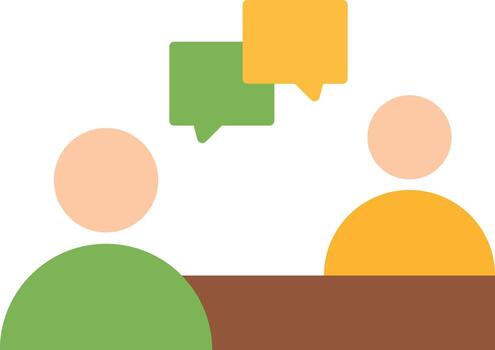 Interview icon image. Suitable for mobile apps, web apps and print media. vector