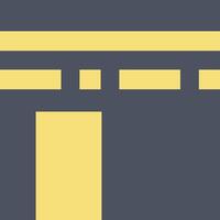 Kaaba icon image. Suitable for mobile apps, web apps and print media. vector