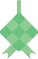 Ketupat icon image. Suitable for mobile apps, web apps and print media. vector