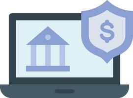 Online Banking Security icon image. Suitable for mobile apps, web apps and print media. vector